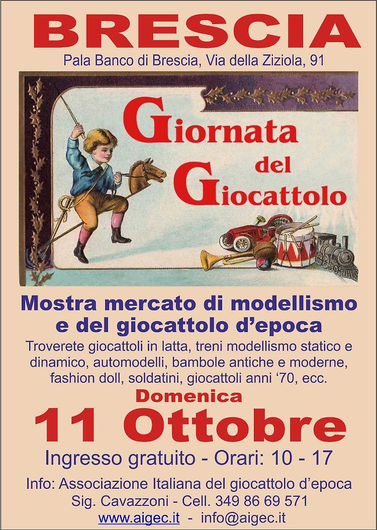 Mostra mercato del giocattolo antico a  Brescia 