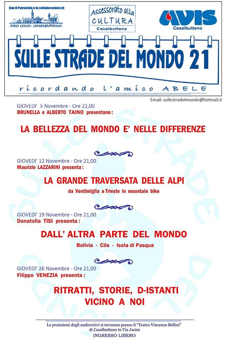 "Sulle Strade del Mondo": giovedì 26 novembre ritratti del fotografo Filippo Venezia