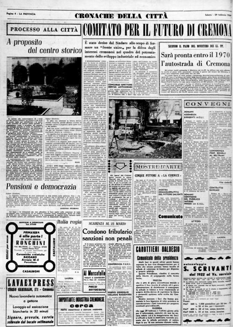 E' stato istituito persino un comitato per il futuro a favore dei cittadini cremonesi