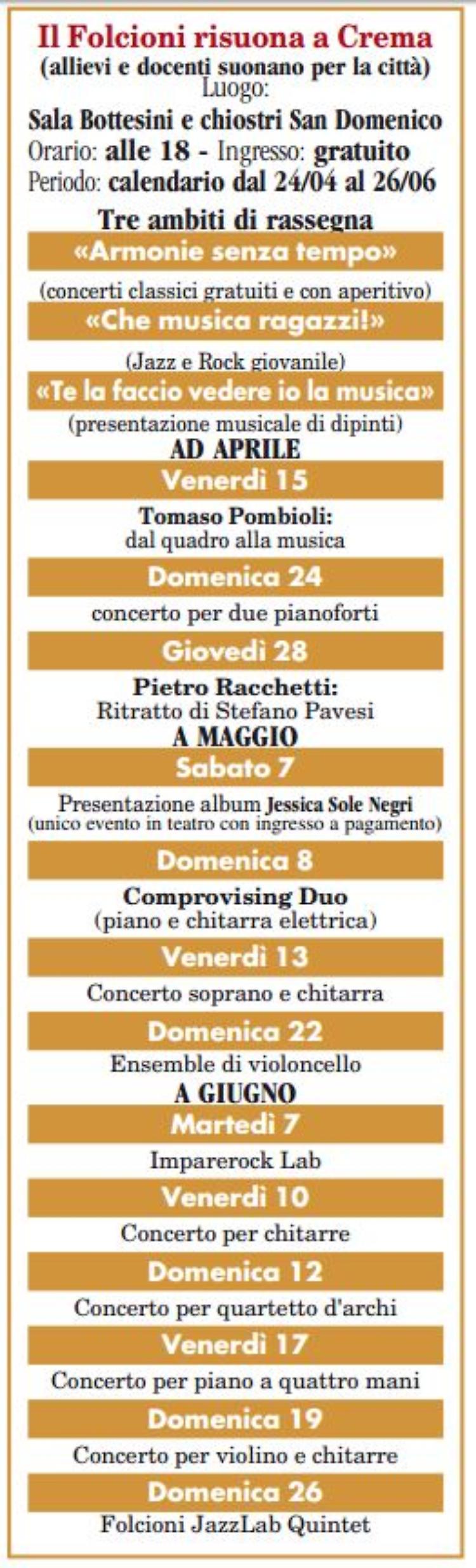 Folcioni, musica all’ora dell’aperitivo
