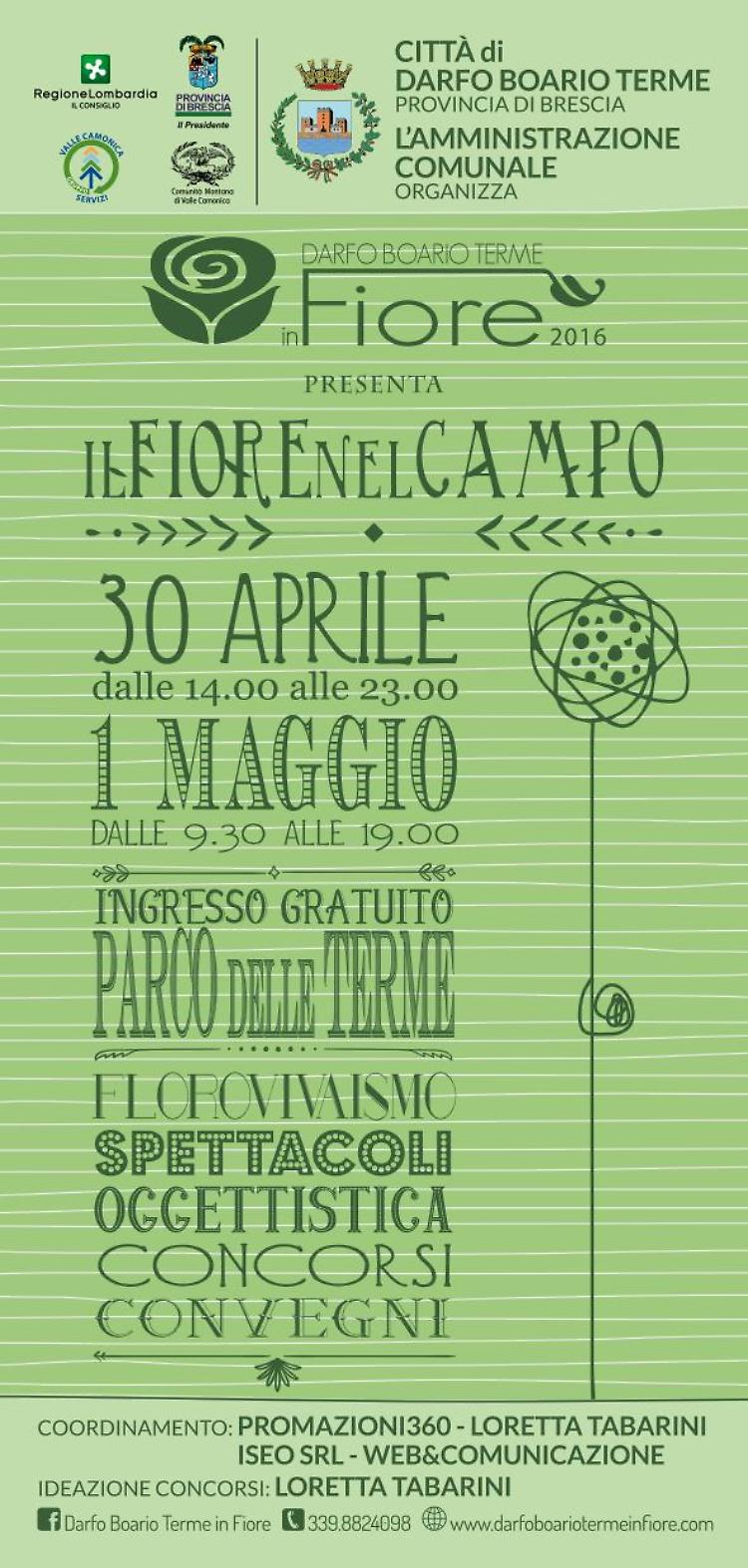 "Darfo Boario Terme in fiore": 30 aprile e 1 maggio  la grande rassegna florovivaistica