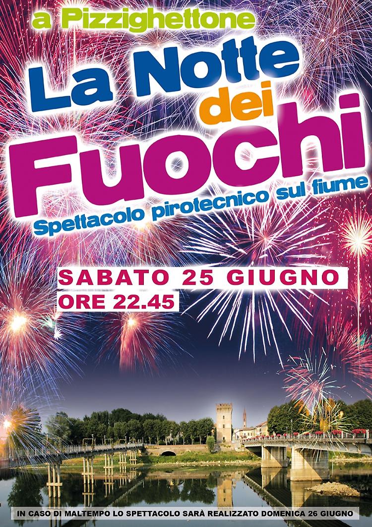 A Pizzighettone lo spettacolo pirotecnico "La notte dei fuochi"