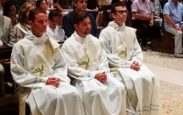 Tre nuovi preti, non succedeva da trent'anni