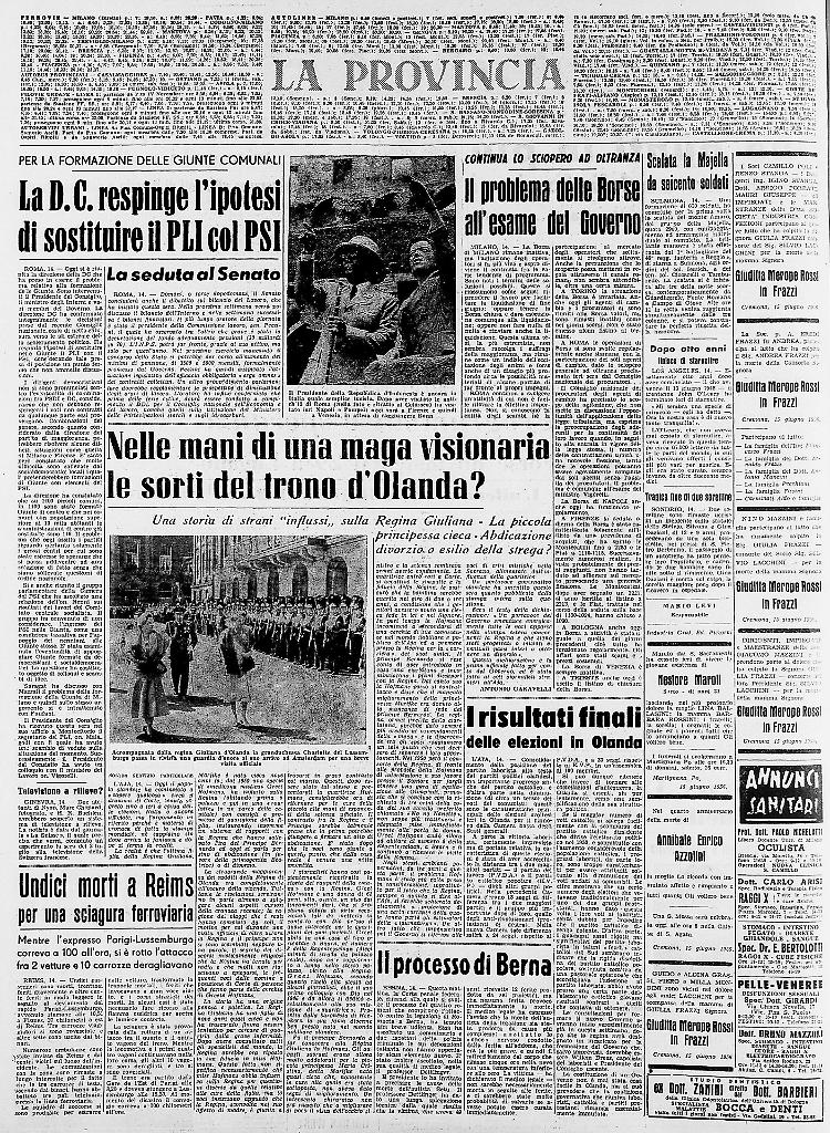 Nelle mani di una maga visionaria le sorti del trono d’Olanda?