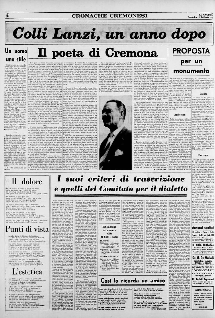 Colli Lanzi, un anno dopo