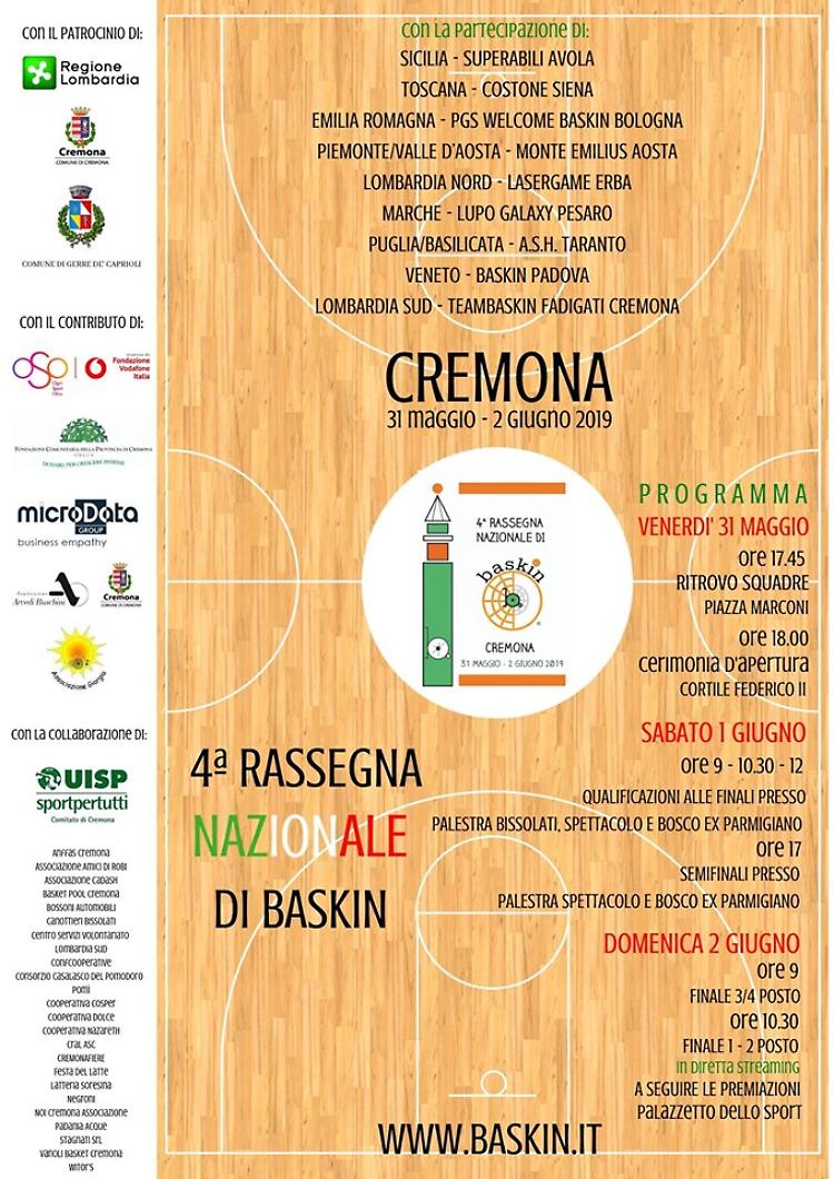 Al via le finali nazionali di baskin con nove squadre