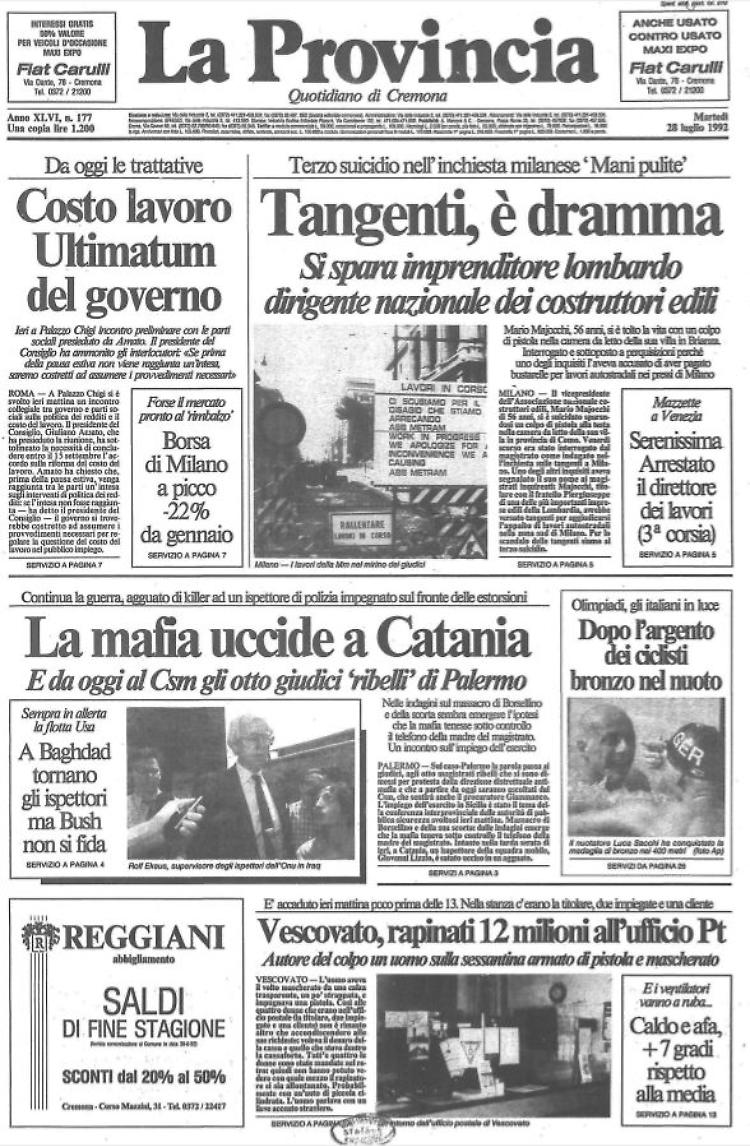 Tangenti, è dramma: si spara imprenditore lombardoLa mafia uccide a Catania