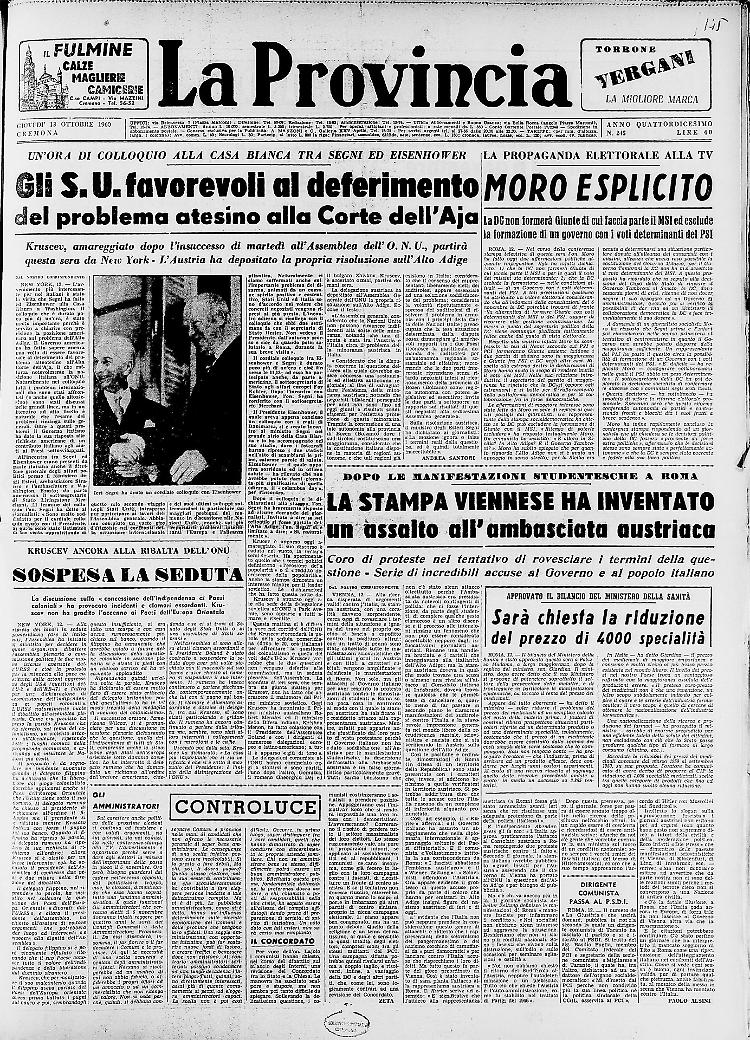 Kruscev picchia la sua scarpa sul tavolo all'assemblea generale delle Nazioni Unite