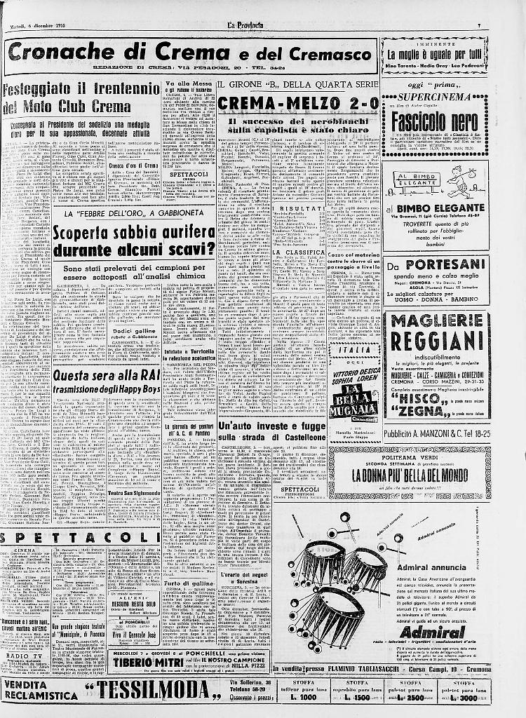 La "febbre dell'oro" a Gabbioneta