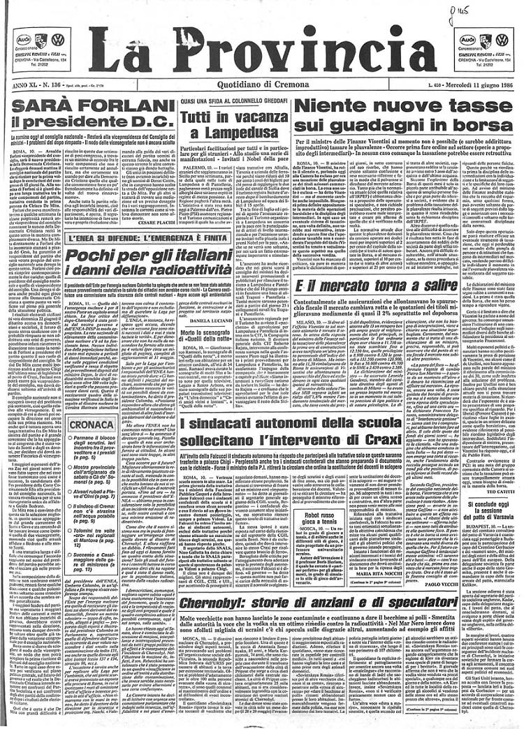 Chernobyl: storie di anziani e di speculatori