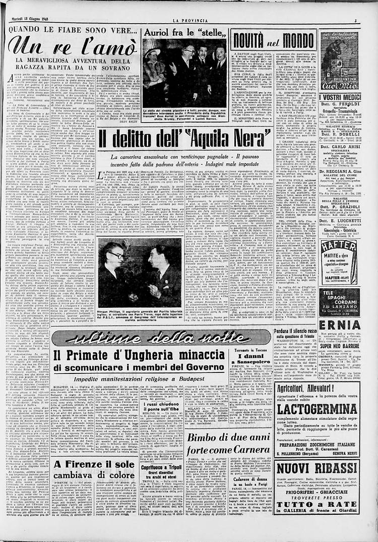Il delitto dell'Aquila Nera