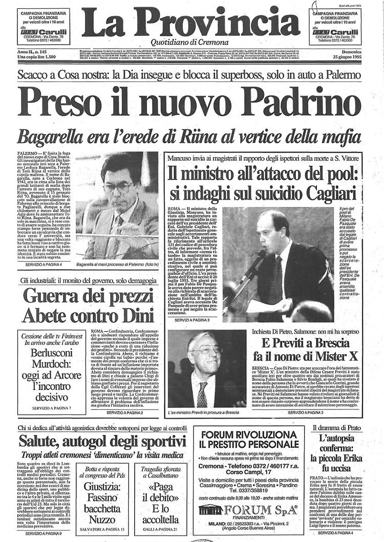 Scacco a Cosa NostraPreso il nuovo Padrino