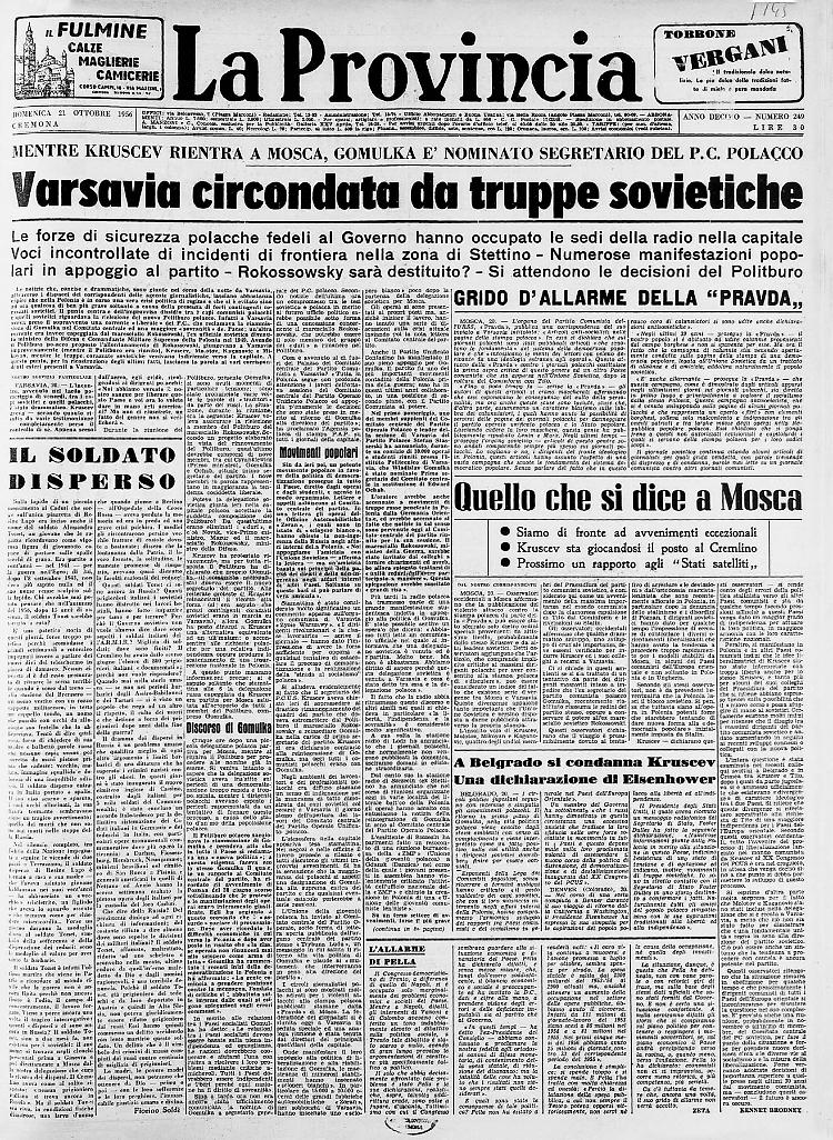 Varsavia circondata da truppe sovieticheIl soldato disperso