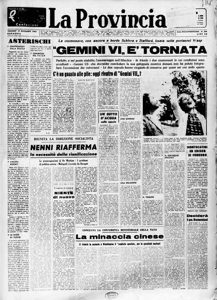  “Gemini VI” è tornata