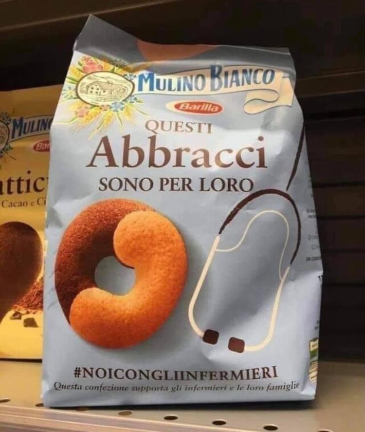 Da Mulino Bianco confezione 'Abbracci' per infermieri