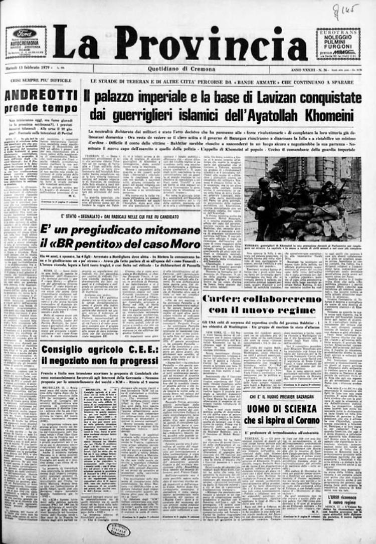 Rivoluzione iraniana: l'Ayatollah Khomeini torna a Teheran