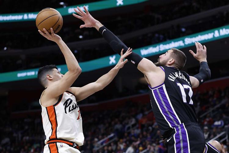 Detroit cede in casa a Sacramento, solo 2 punti per Fontecchio