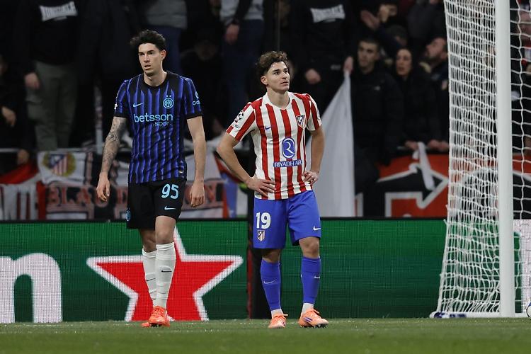 Inter beffata nel recupero in Champions, 2-1 per l'Atletico Madrid
