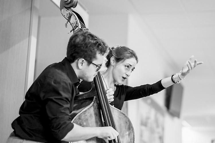 Duo Diamanti in cortile alla Trattoria Cerri