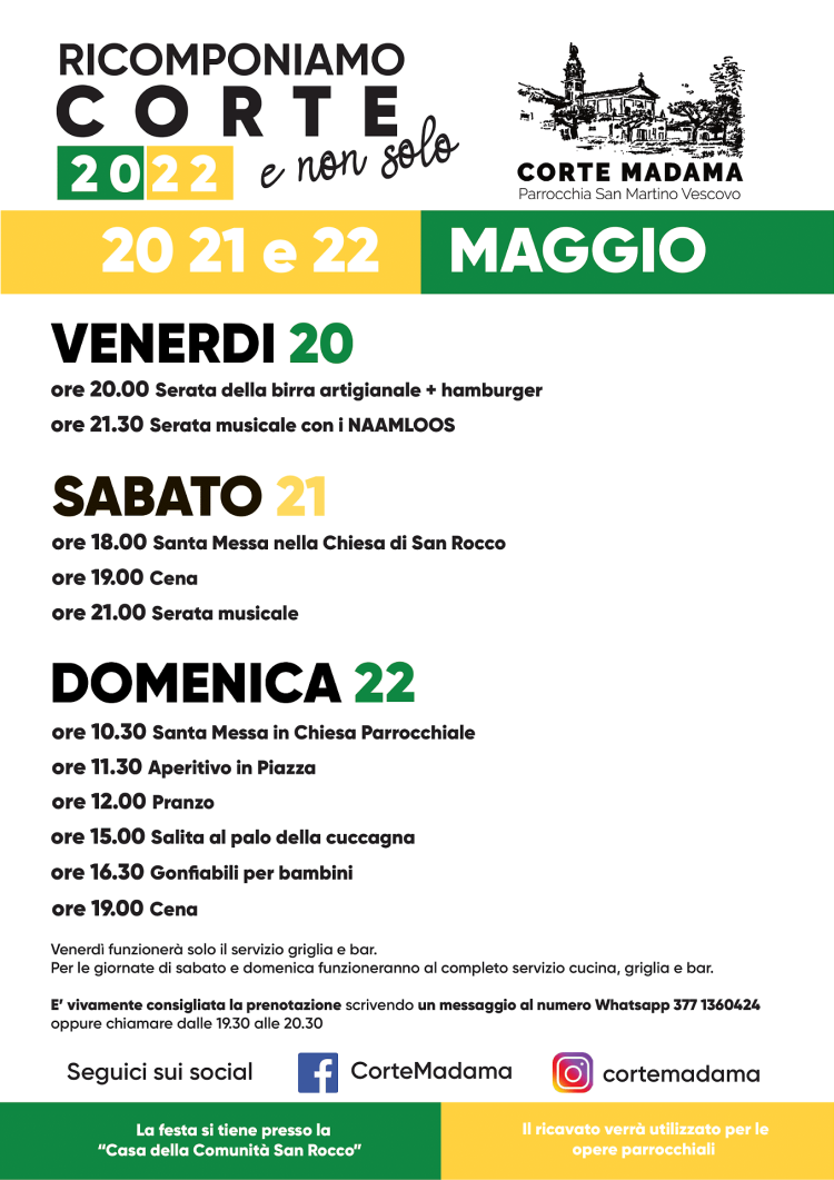 Festa "Ricomponiamo Corte... e non solo 2022"