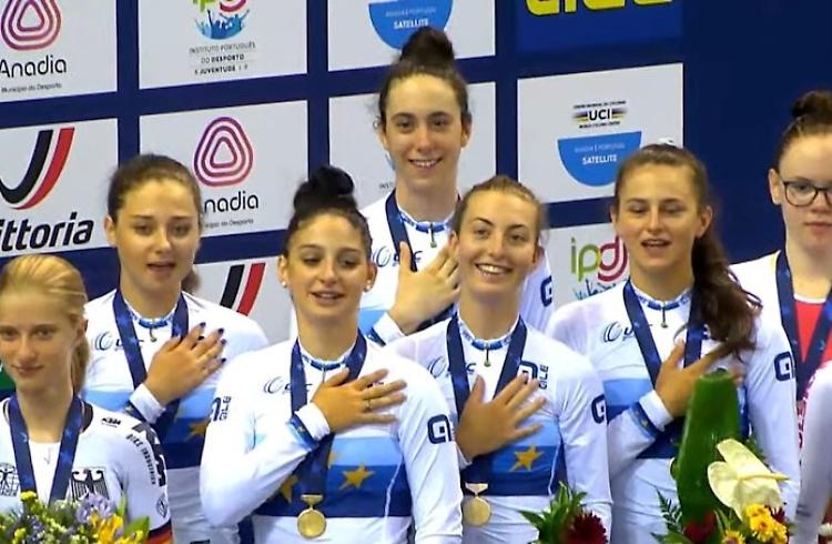 Ciclismo, Federica Venturelli vince il titolo europeo Junior nell’inseguimento a squadre