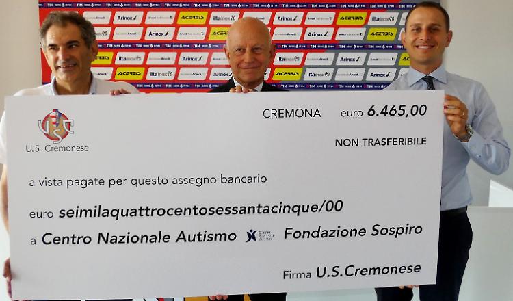 Calcio e solidarietà, dalla Cremonese
