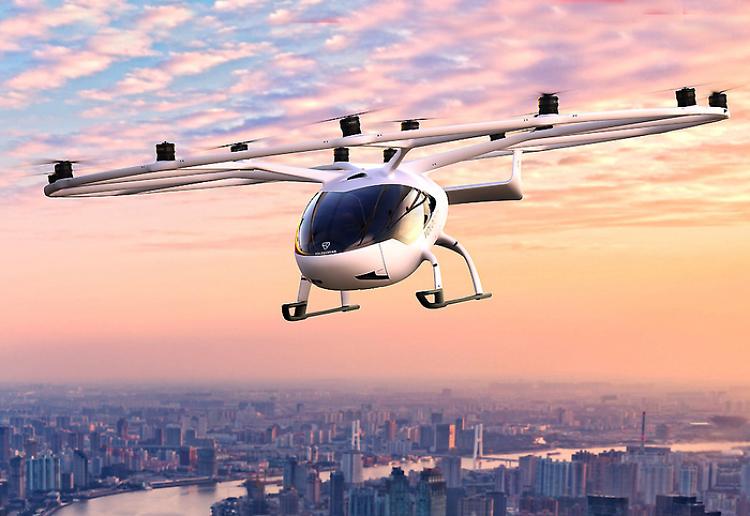 Primo test di volo per Volocopter, il taxi volante a Roma