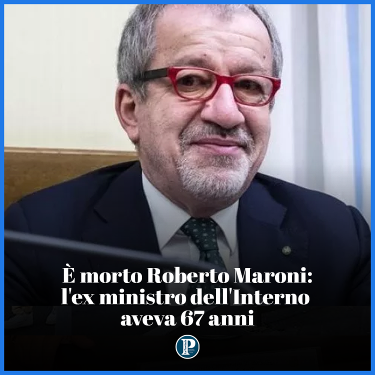 E' morto Roberto Maroni, aveva 67 anni