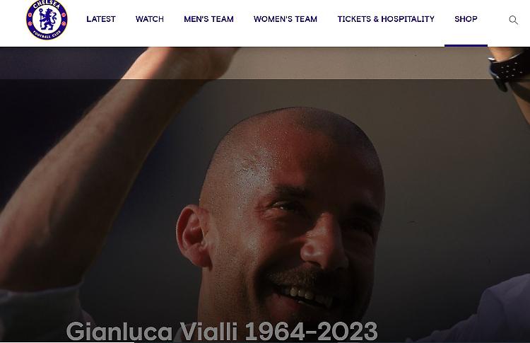 Vialli: l'omaggio del Chelsea, 'addio leggenda'