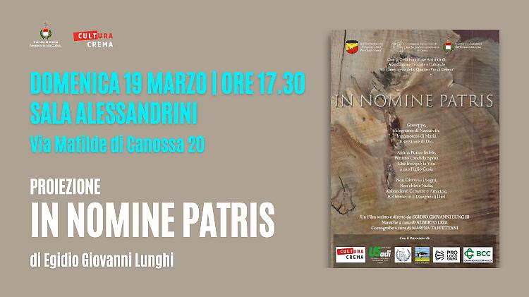 Proiezione del film "In nomine Patris"