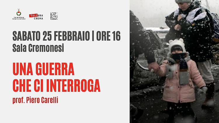  Il gruppo antropologico cremasco ODV presenta "Una guerra che ci interroga" 