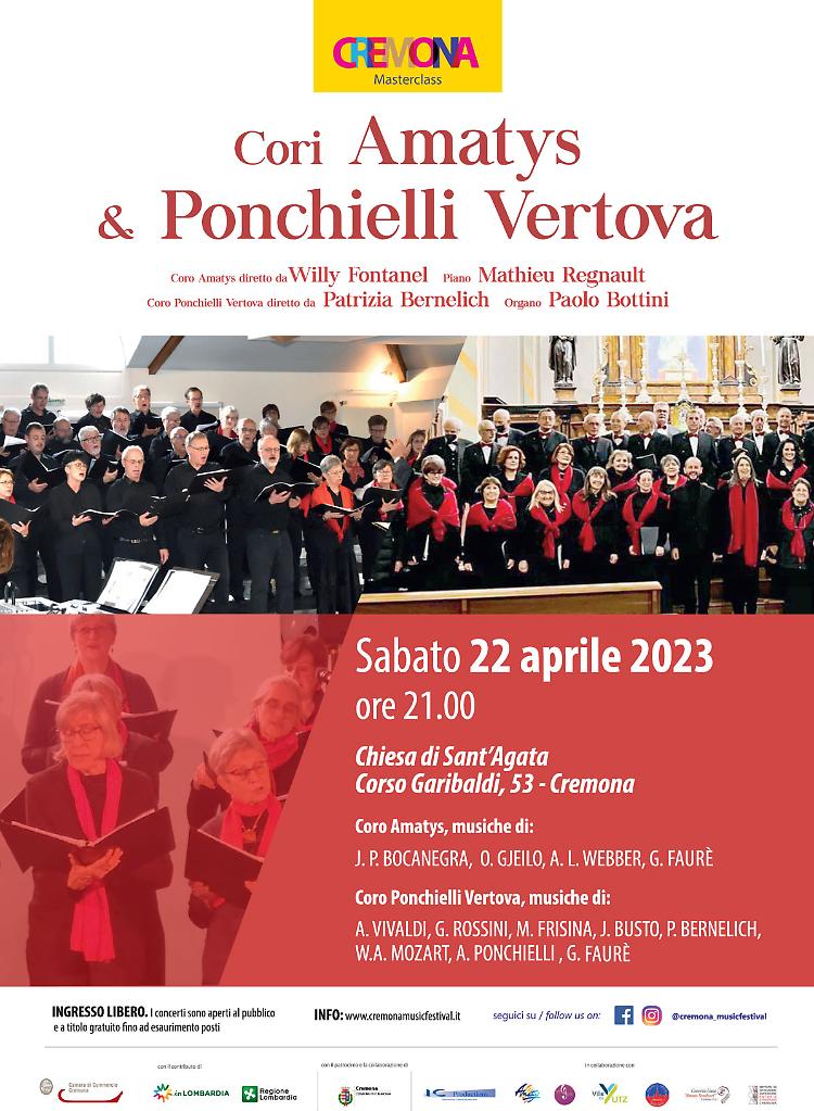 Concerto del coro francese AMATYS con il Coro Ponchielli Vertova