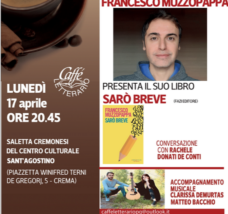 Presentazione del libro "Sarò breve" di Francesco Muzzopappa