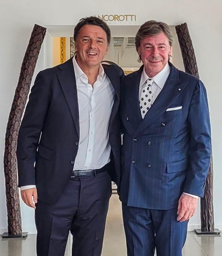 Matteo Renzi in visita alla Ancorotti Cosmetics