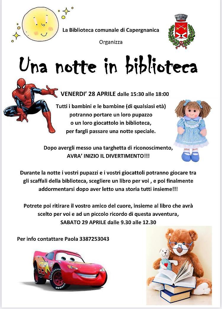 Evento "Una  notte in Biblioteca"