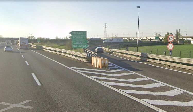 Autostrada A1, chiusa per una notte l'entrata di Fiorenzuola