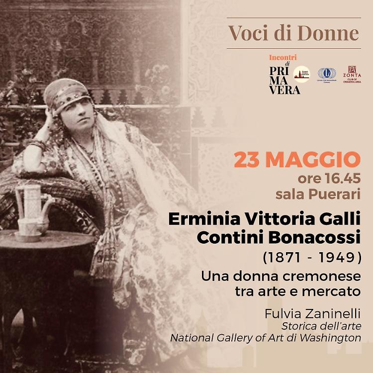 Incontro su Vittoria Galli Contini Bonacossi, una donna cremonese tra arte e mercato