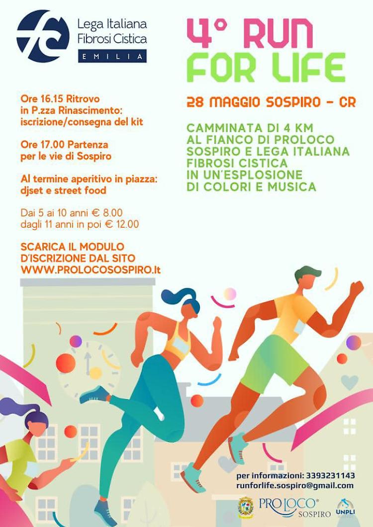 4° Run for Life 2023: un'esplosione di colori e musica