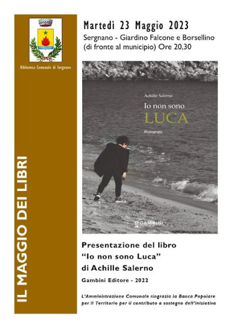 Presentazione del libro "Io non sono Luca"