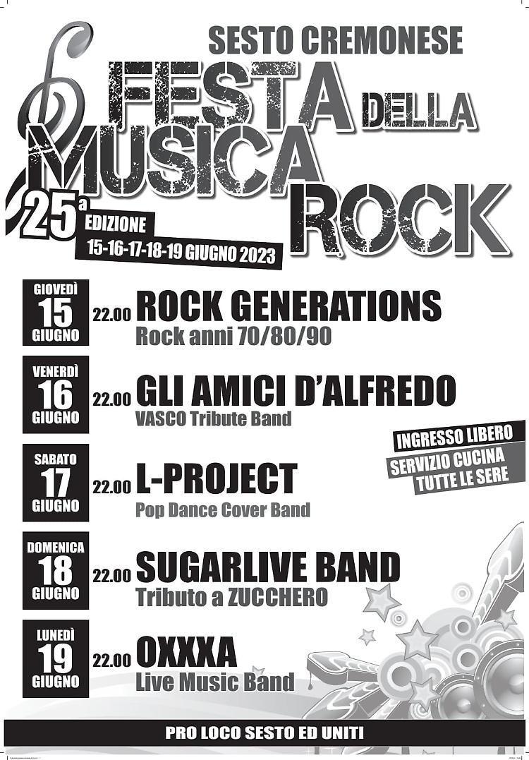 25esima edizione del Festival della Musica Rock!