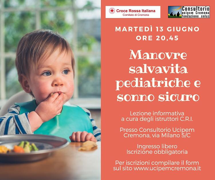 Lezione informativa "Manovre salvavita pediatriche e sonno sicuro"