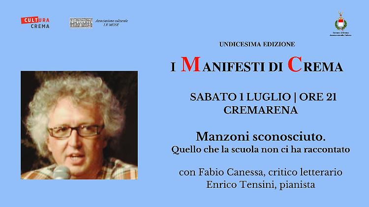 Fabio Canessa e  il pianista Enrico Tensini raccontano Manzoni