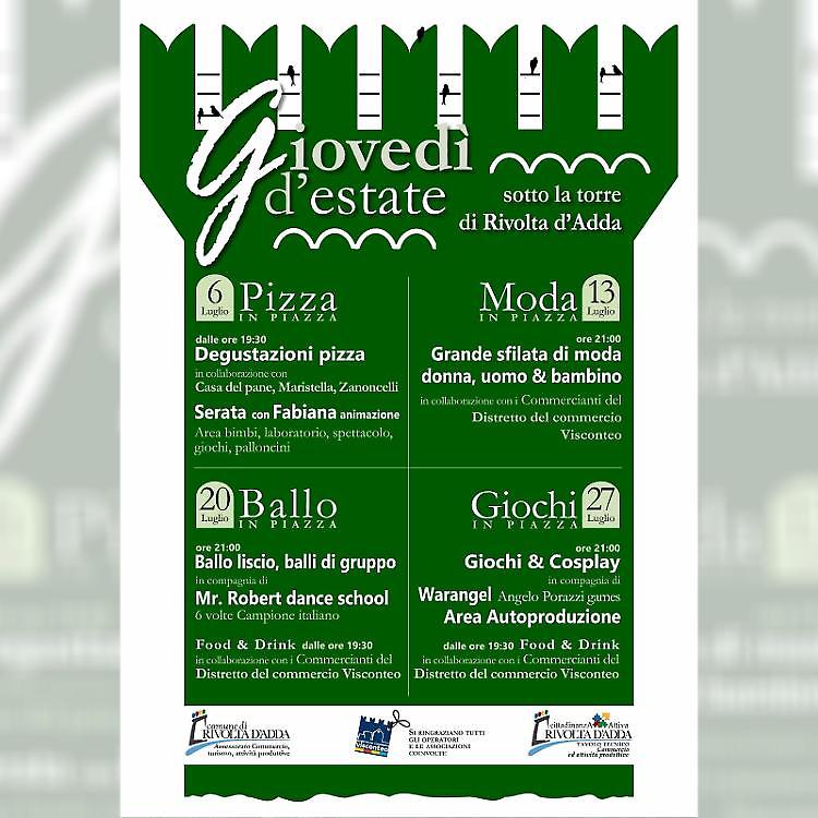 Giochi in piazza a Rivolta D'Adda
