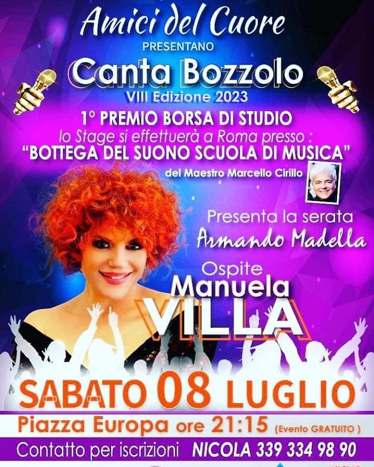 Canta Bozzolo 2023! 8a edizione del concorso canoro
