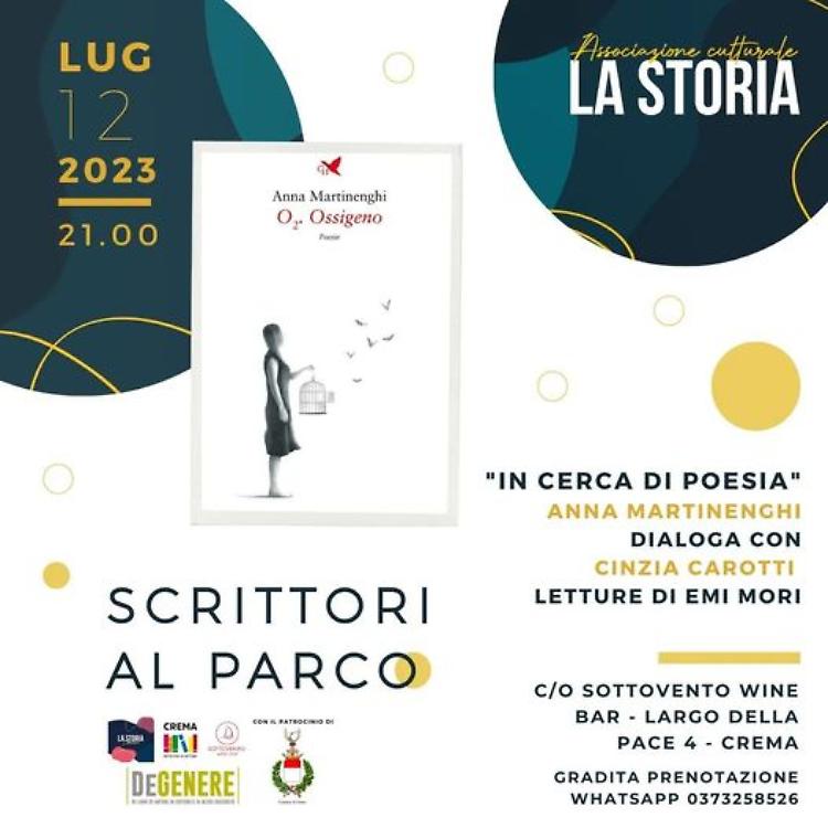 "In cerca di poesia" incontro con Anna Martinenghi