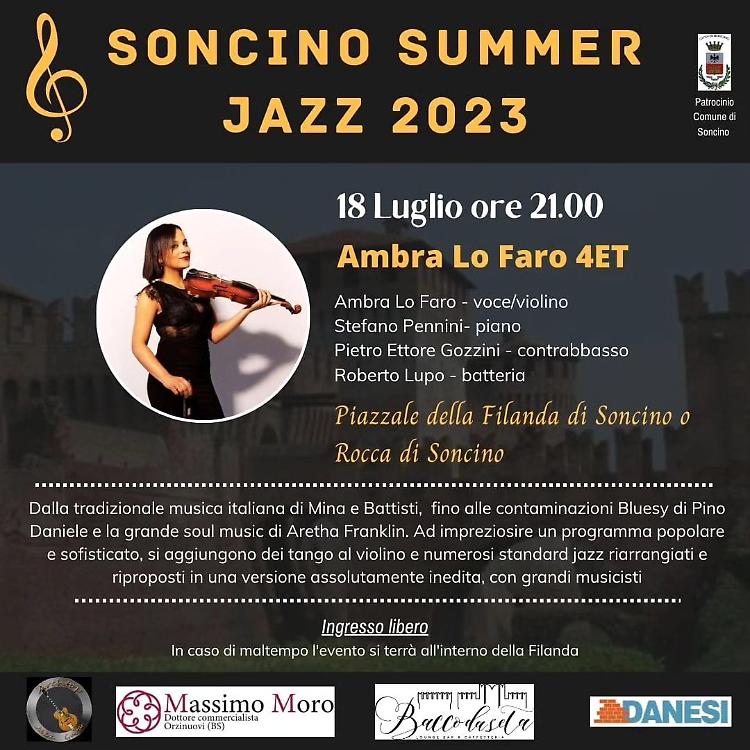 Ambra Lo Faro 4ET in concerto, da Mina ad Aretha Franklin