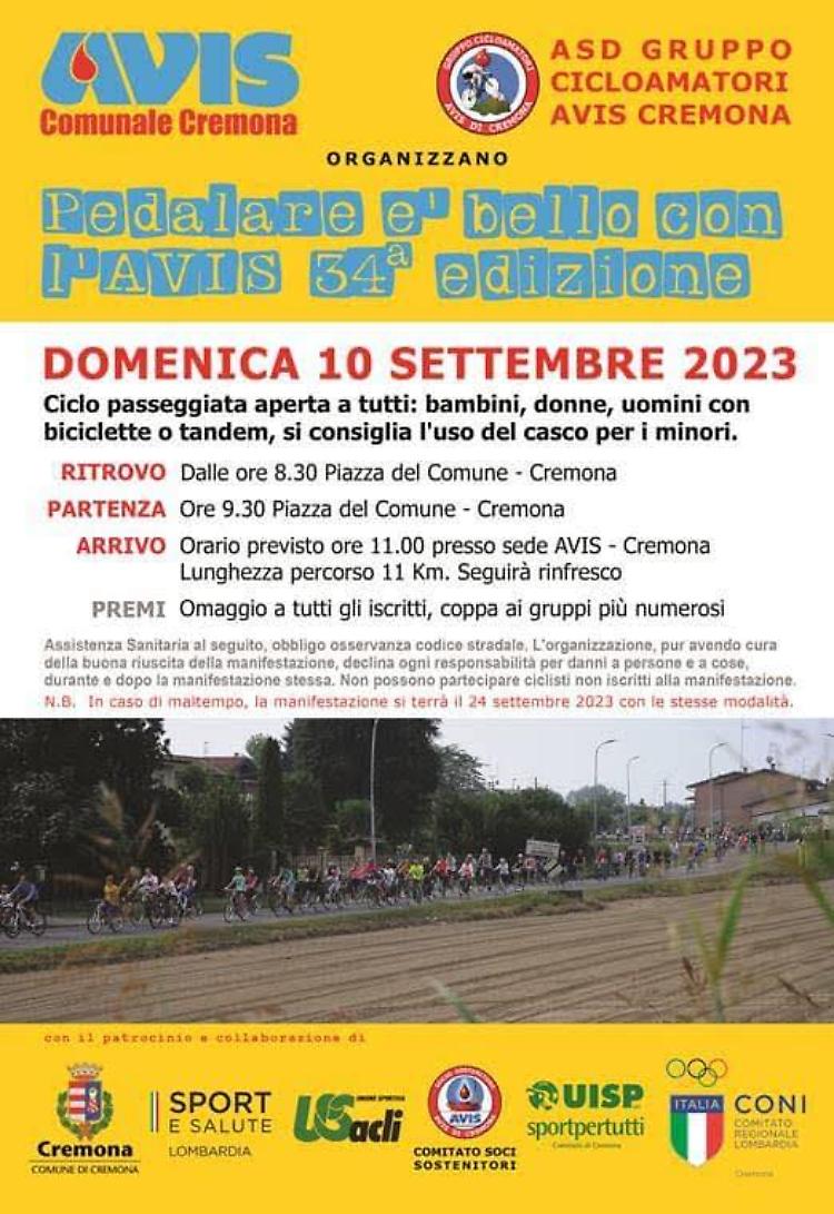 Pedalare è bello con l'Avis 34^ edizione