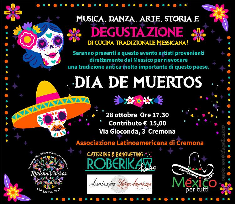 La celebre festa messicana Dia de los Muertos approda a Cremona
