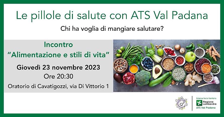 Le pillole di salute con ATS Val Padana