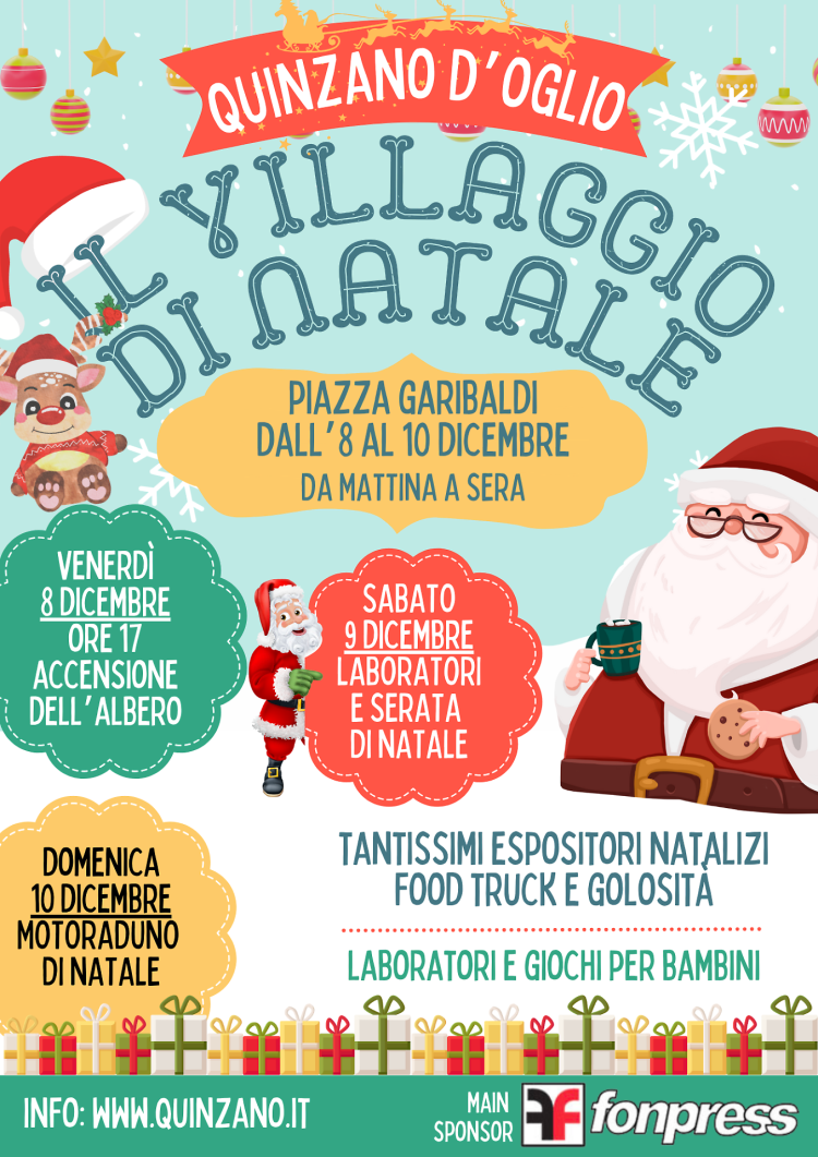 "Il villaggio di Natale" in Piazza 